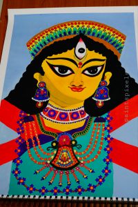 Day 12 < Indian Goddess 'Ma Durga' > by Tuhina Chakravarty